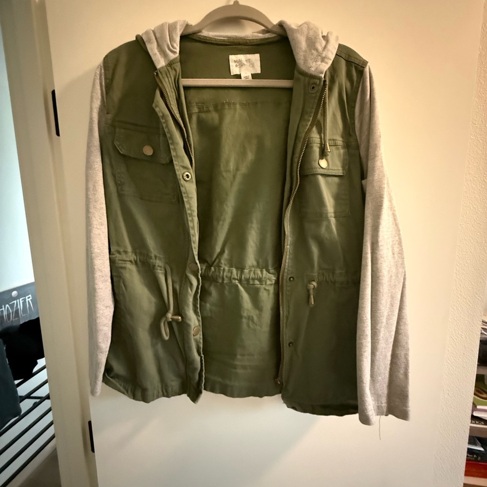 Market & Spruce Mixed Media Cargo Jacket